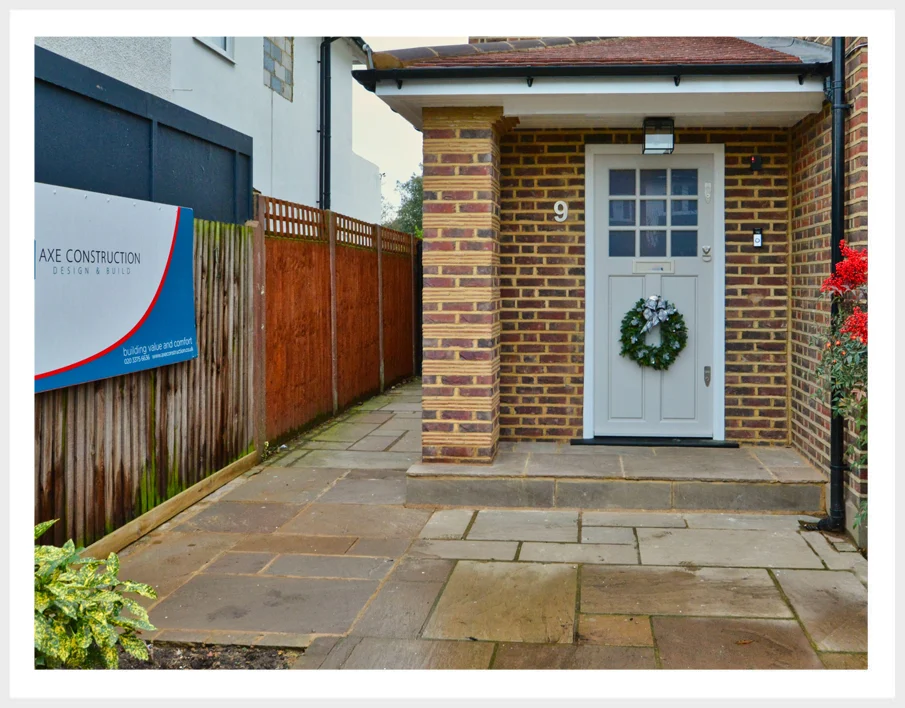 Featured front extension project in Streatham by AXE Construction