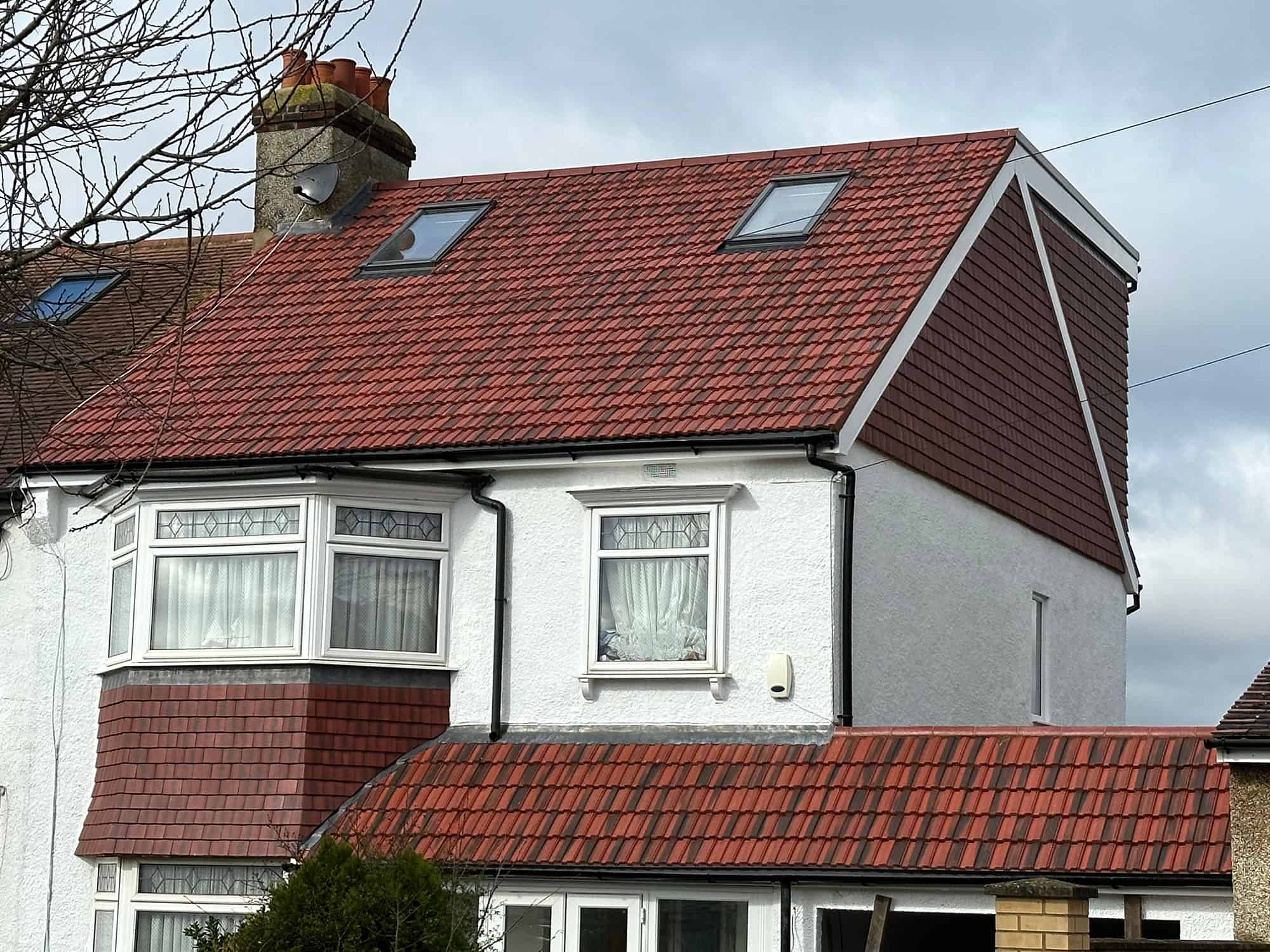 Hip-to-gable loft conversion on a semi-detached house