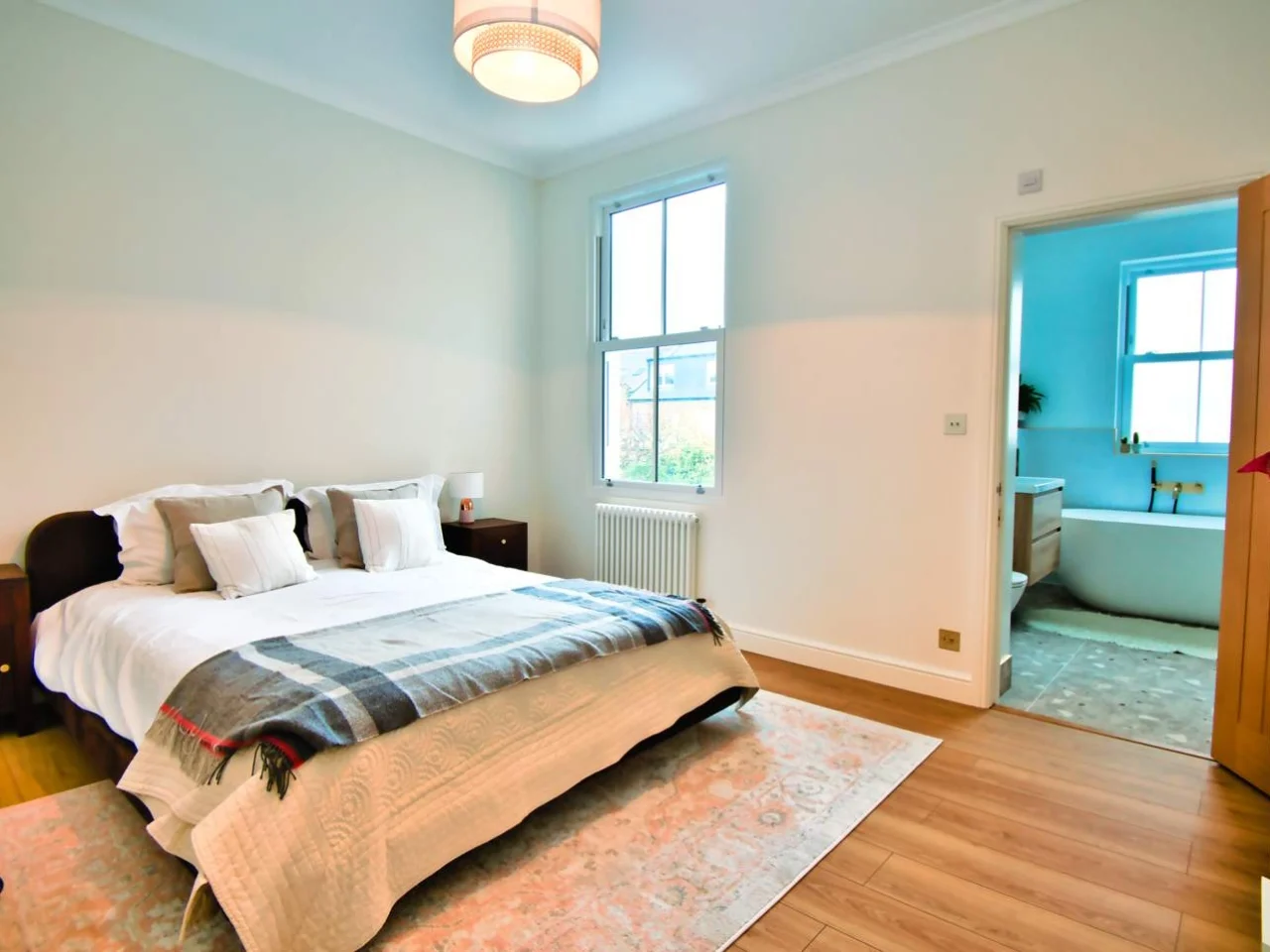 Master bedroom and en-suite created in the roof space
